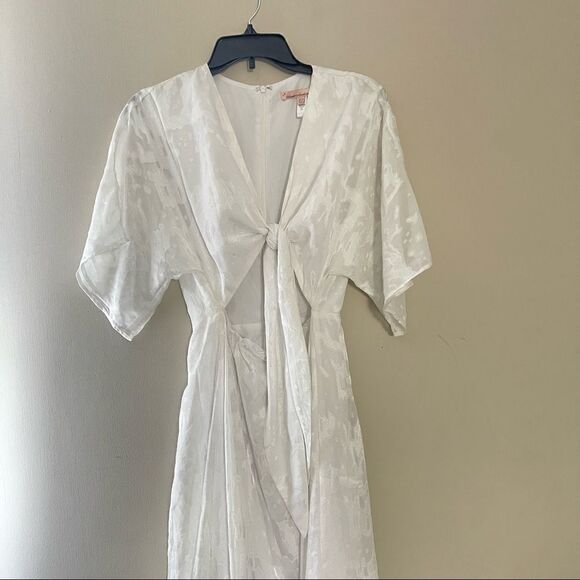 NWT ANTHROPOLOGIE X HUTCH Sz 12 LUCIANA CUTOUT MAXI DRESS IN WHITE - Picture 7 of 7